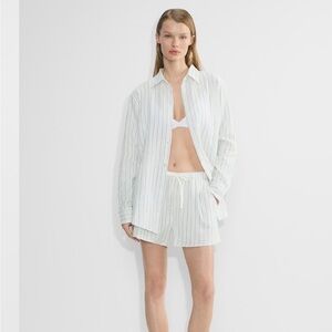 NEW Aritzia Little Moon AirPlush Cotton Sail Shirt